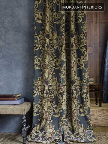 Are Bold Damask Embroidered Curtains a Statement