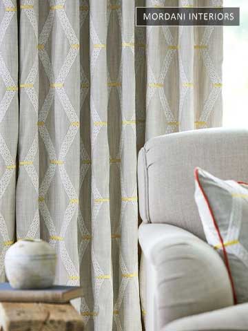 How embroidered curtains are so graceful