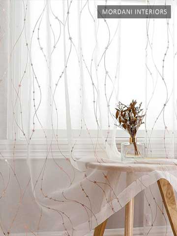 All About Gold Foiled Sheer Curtains !