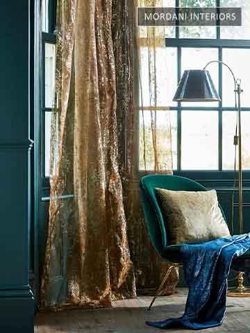 How to style with Gold Curtains?
