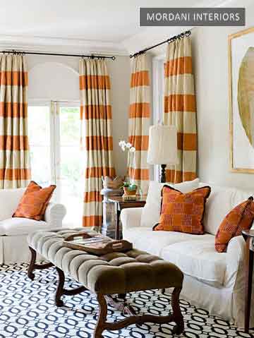 Stripe Curtains & Its Placement