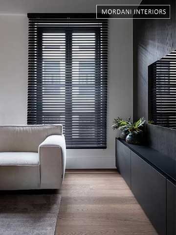 Why are black Wooden Venetian Blinds a classic choice?