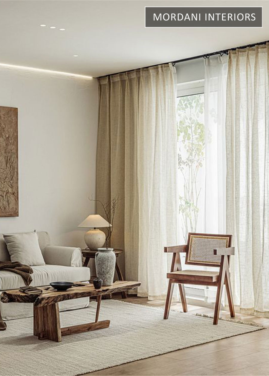 Fine Finished Linen Window Curtains