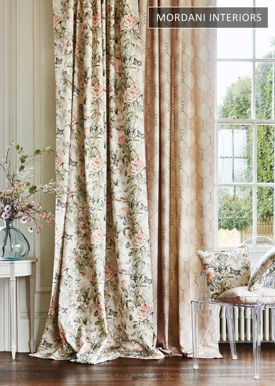 Delicate Floral Cotton Curtains