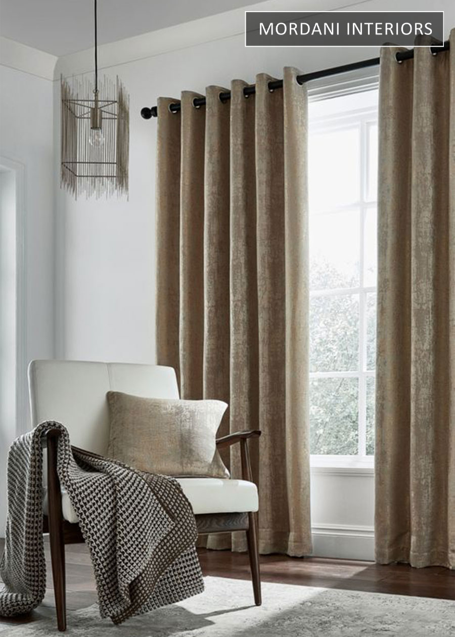 Gold Linen Window Curtain