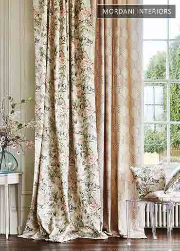 Delicate Floral Cotton Curtains