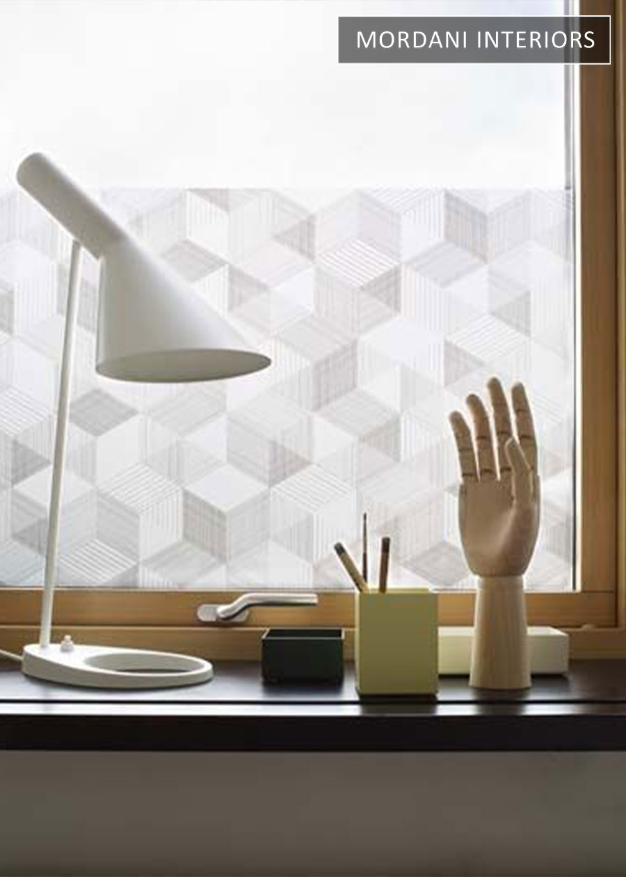 3D Cube Patterned Designer Glass Film