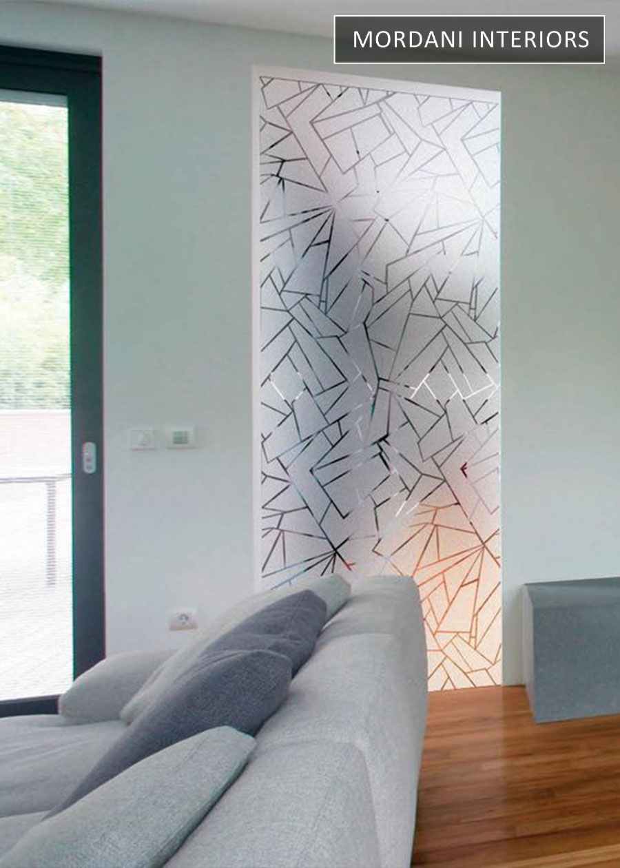 Abstract Design Window Glass Film