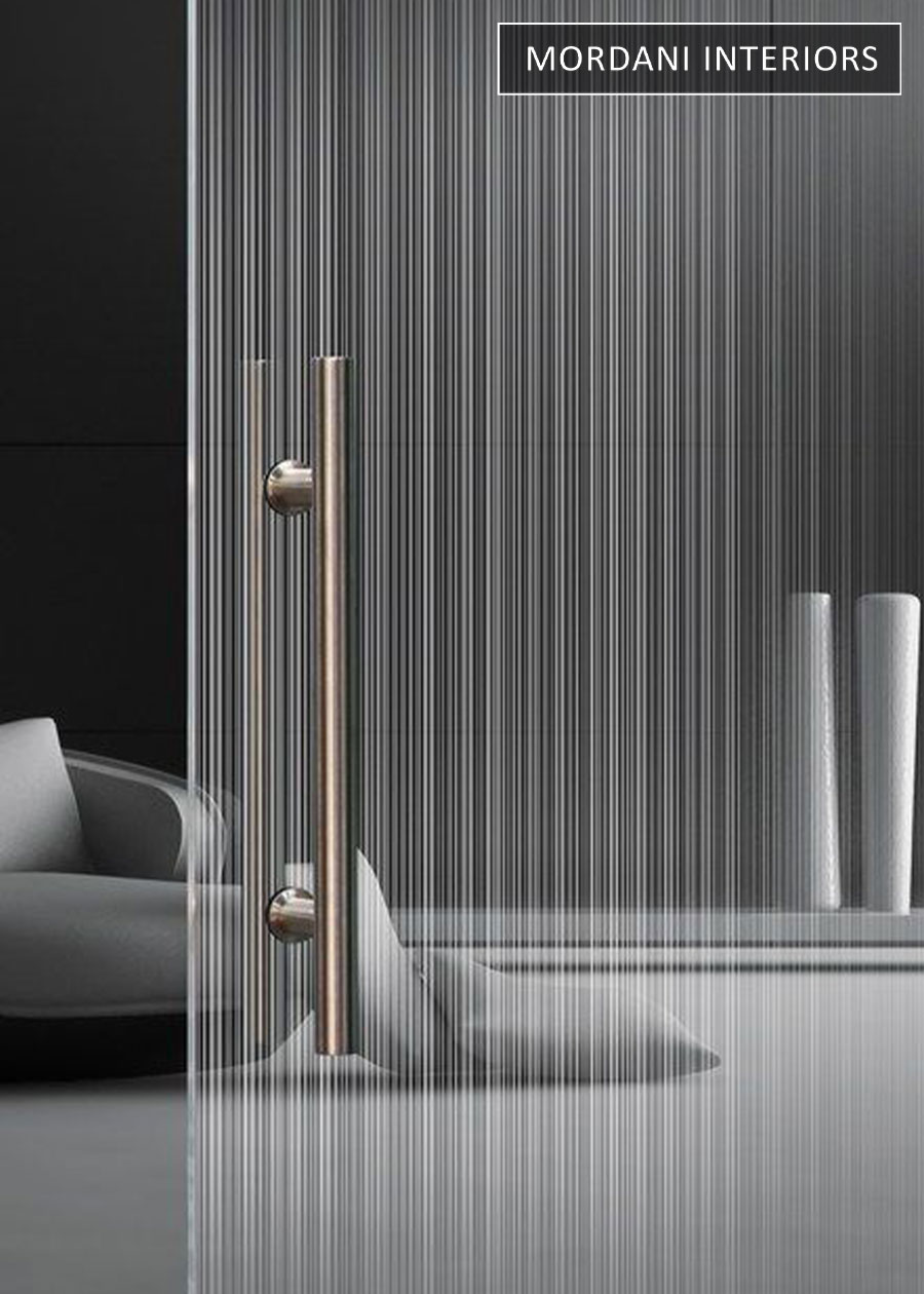 Black Vertical Privacy Partition Glass Film