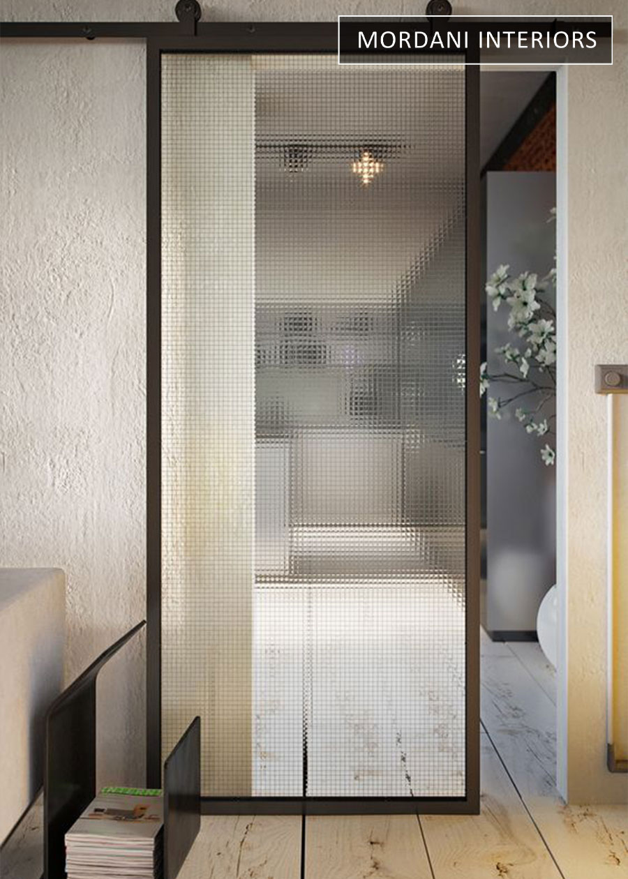 etched checked glass film