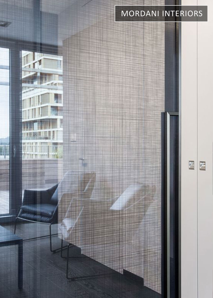 Linen Partition Glass Film