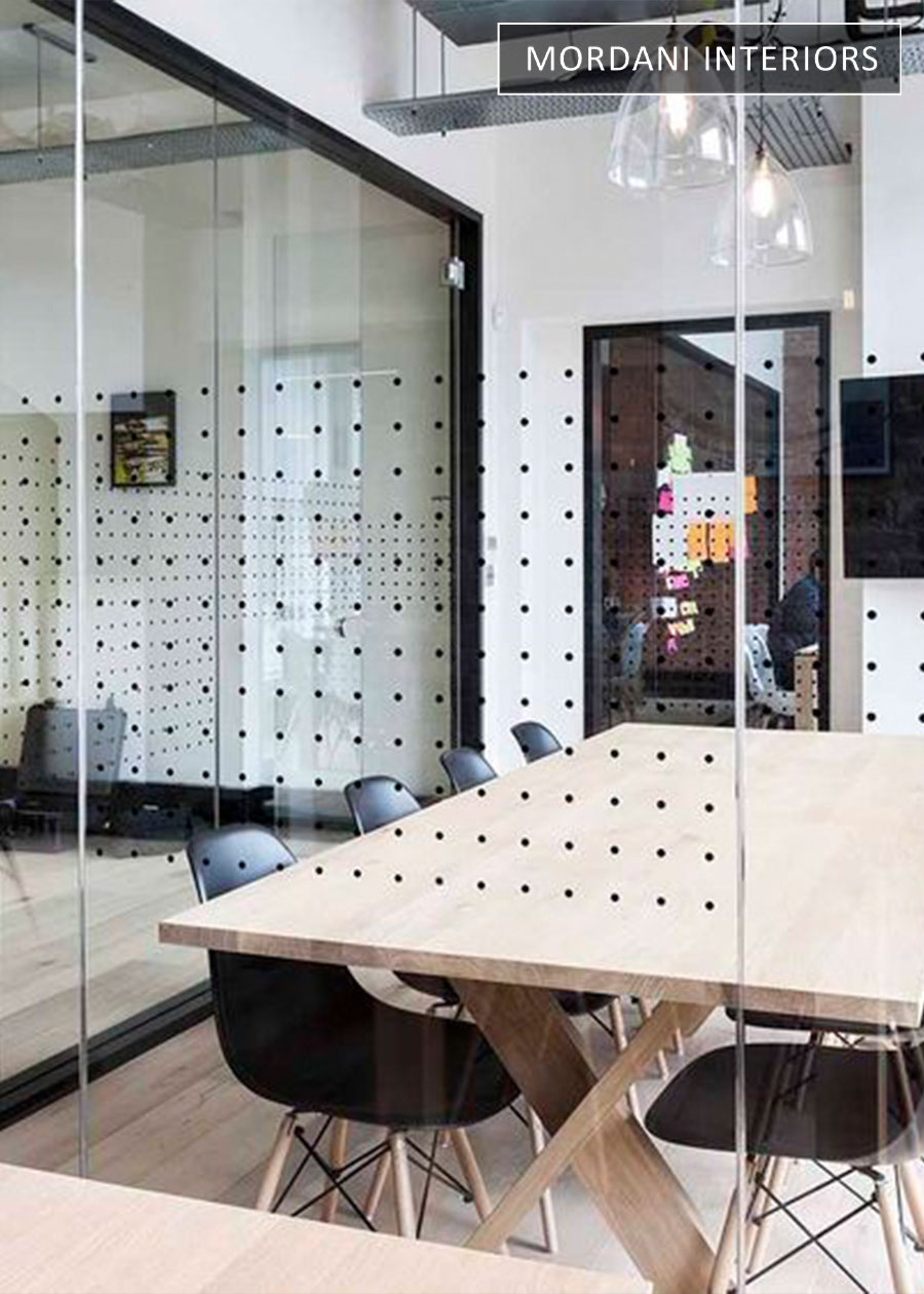 Polka Dot Partition Glass Film