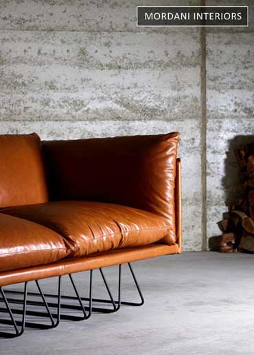 Alloy Orange Genuine Italian Leather Upholstery