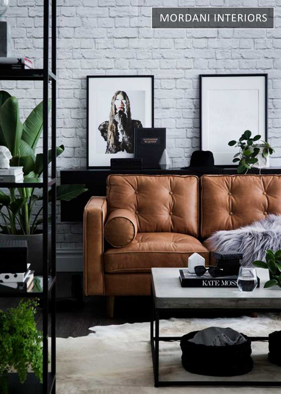 Matt Vintage Brown Genuine Italian Leather Upholstery