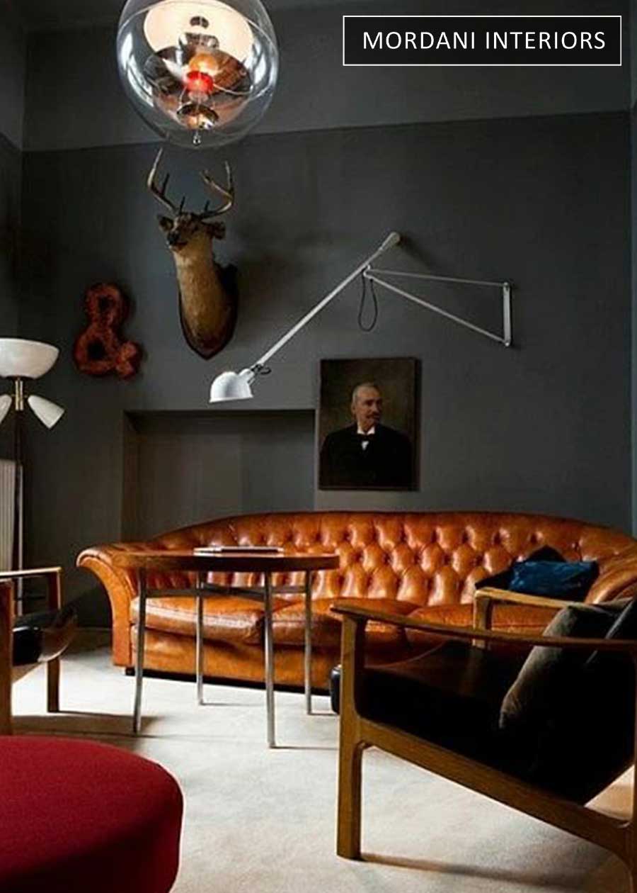 Vintage Tan Genuine Italian Leather Upholstery