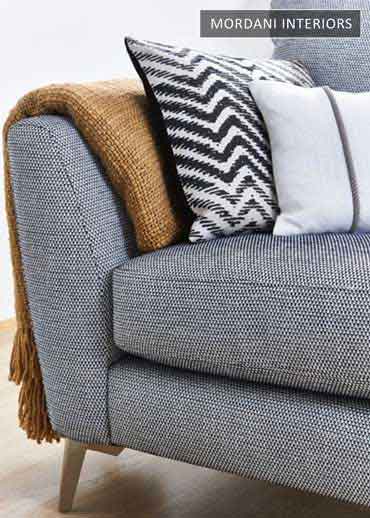 Blue Texture Chenille Upholstery