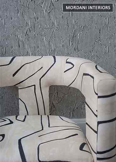 Abstract Waves Jacquard Upholstery