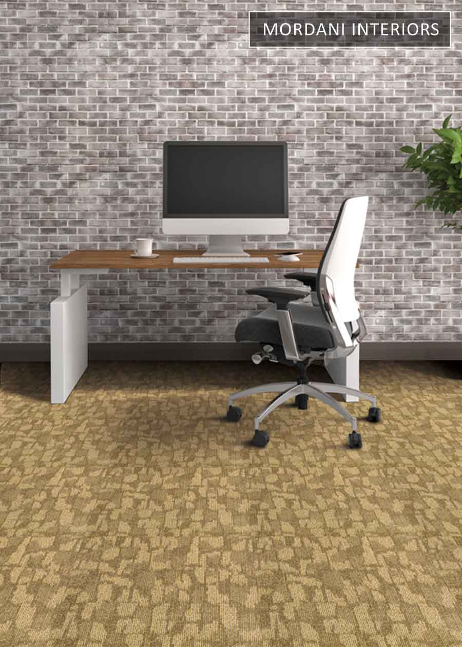 Cream, Dark Brown Mandate  Heritage Carpet Tiles