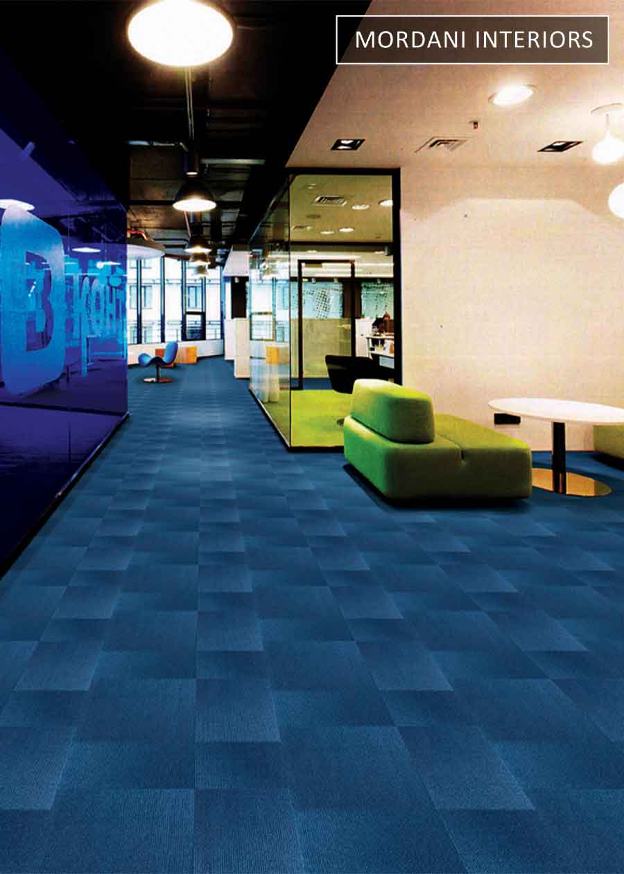 Navy blue Mandate  Heritage Carpet Tiles