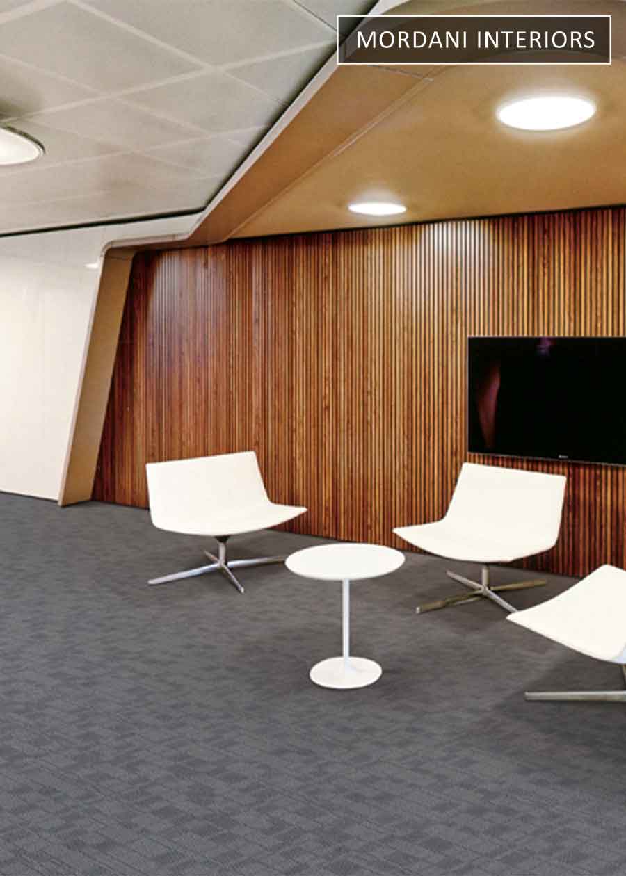 Black & Silver Grey Mandate  Heritage Carpet Tiles