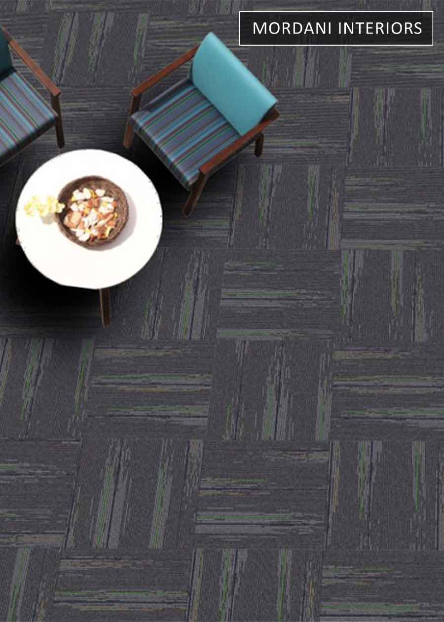 Grey & Moss Green Mandate  Heritage Carpet Tiles