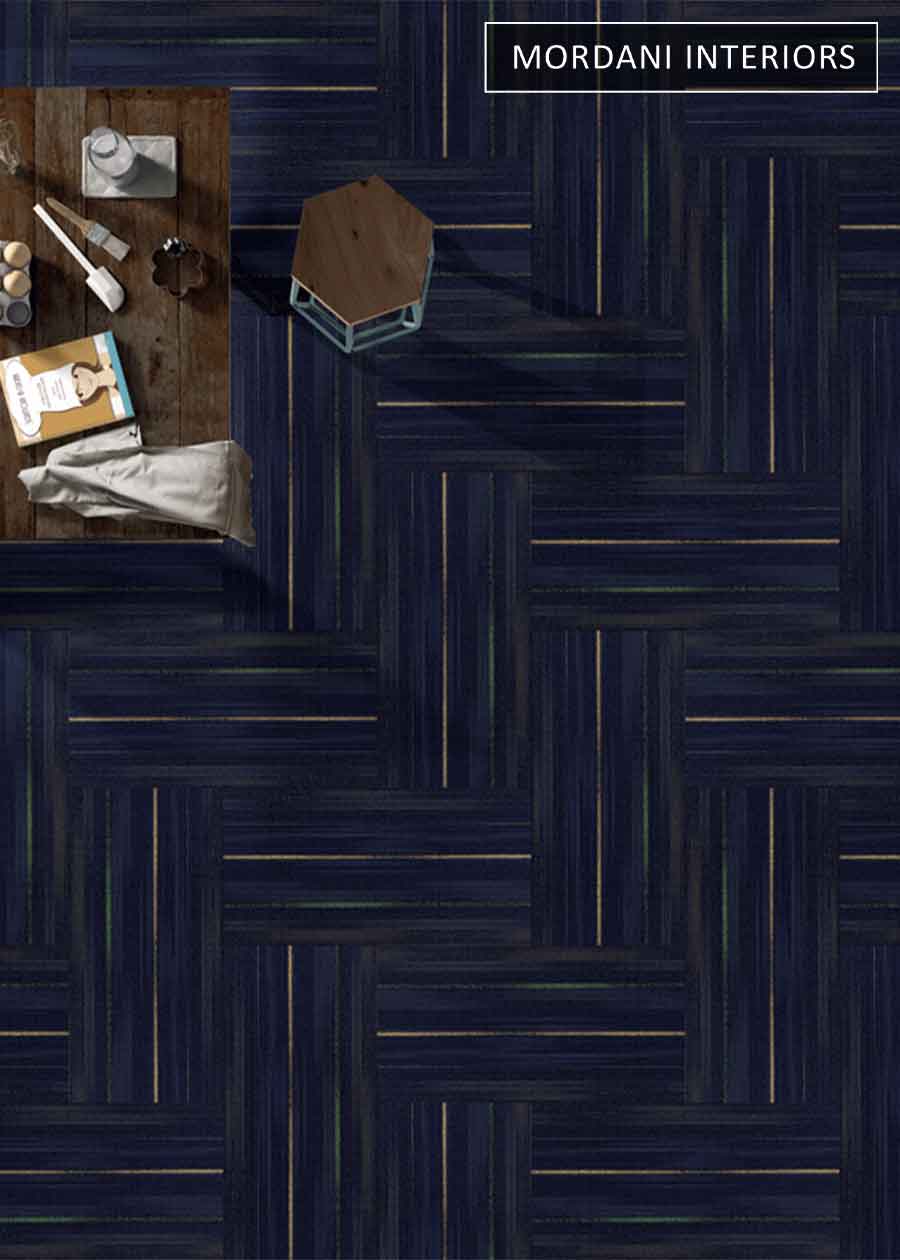Dark Purple Mandate  Heritage Carpet Tiles
