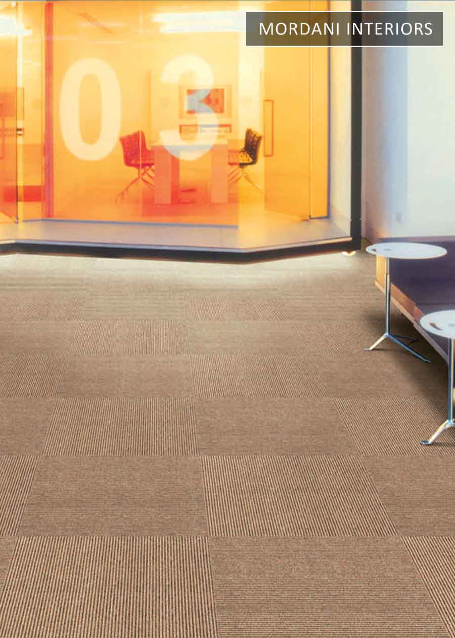 Cream & Light Brown Melody Heritage Carpet Tiles