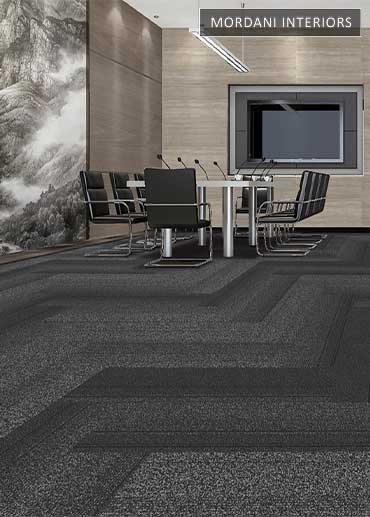 Black, Grey Melody Heritage Carpet Tiles