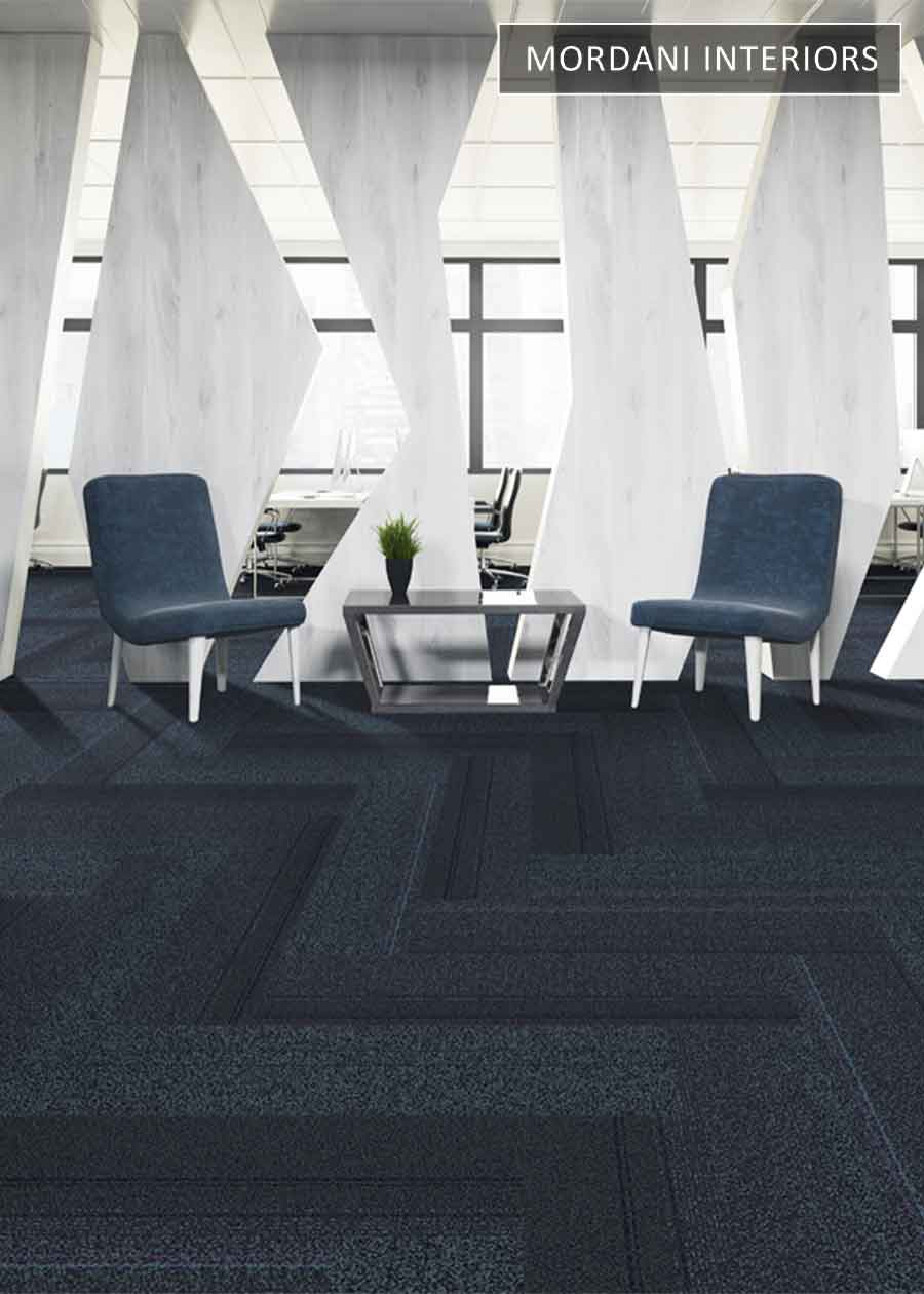 Navy blue & Royal Blue Melody Heritage Carpet Tiles