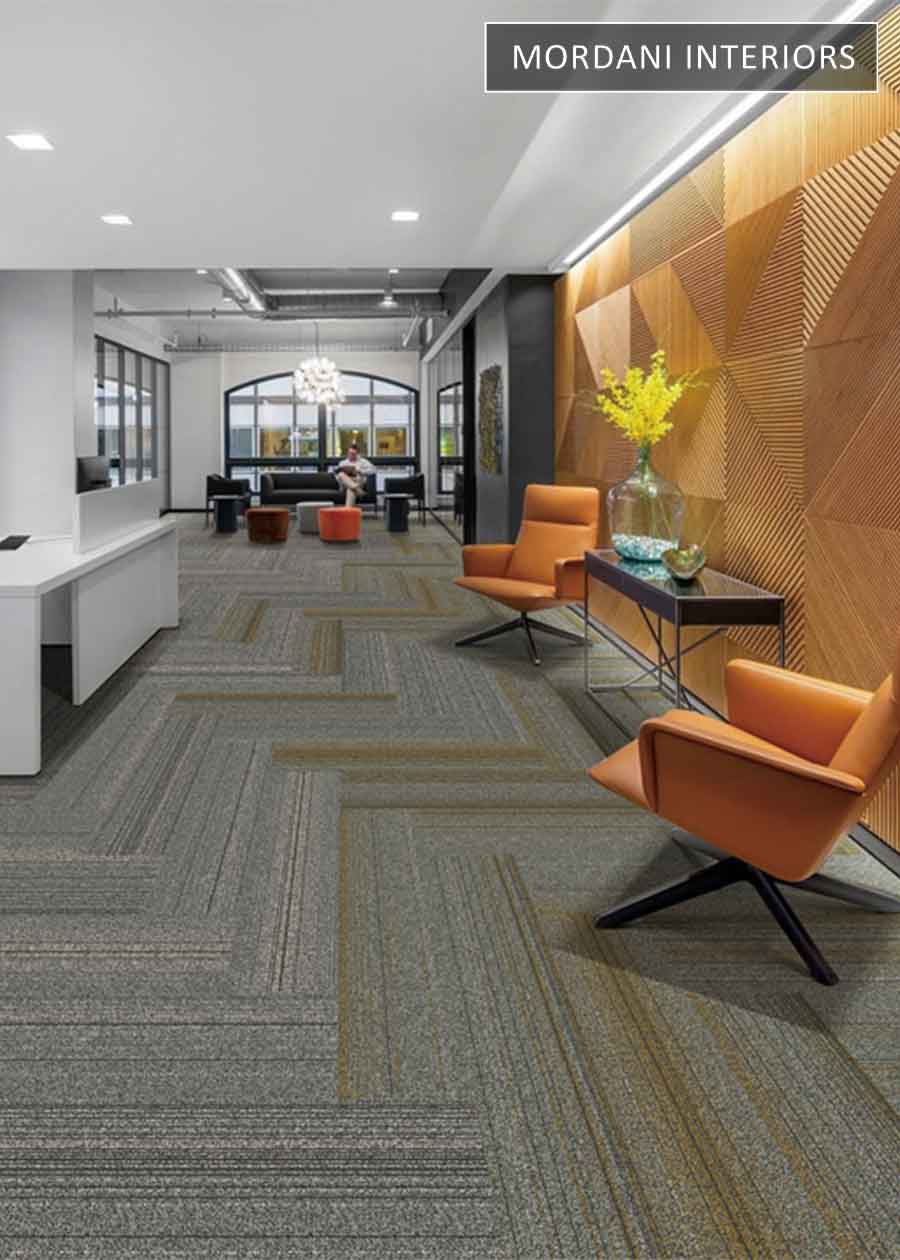 Grey & Orange Melody Heritage Carpet Tiles