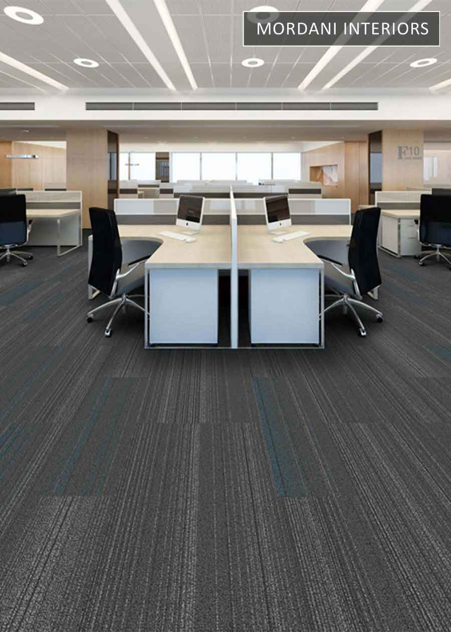 Black & Blue &Grey Melody Heritage Carpet Tiles
