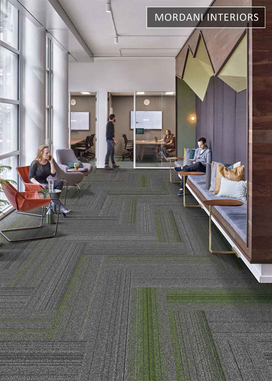 Green & Grey Melody Heritage Carpet Tiles