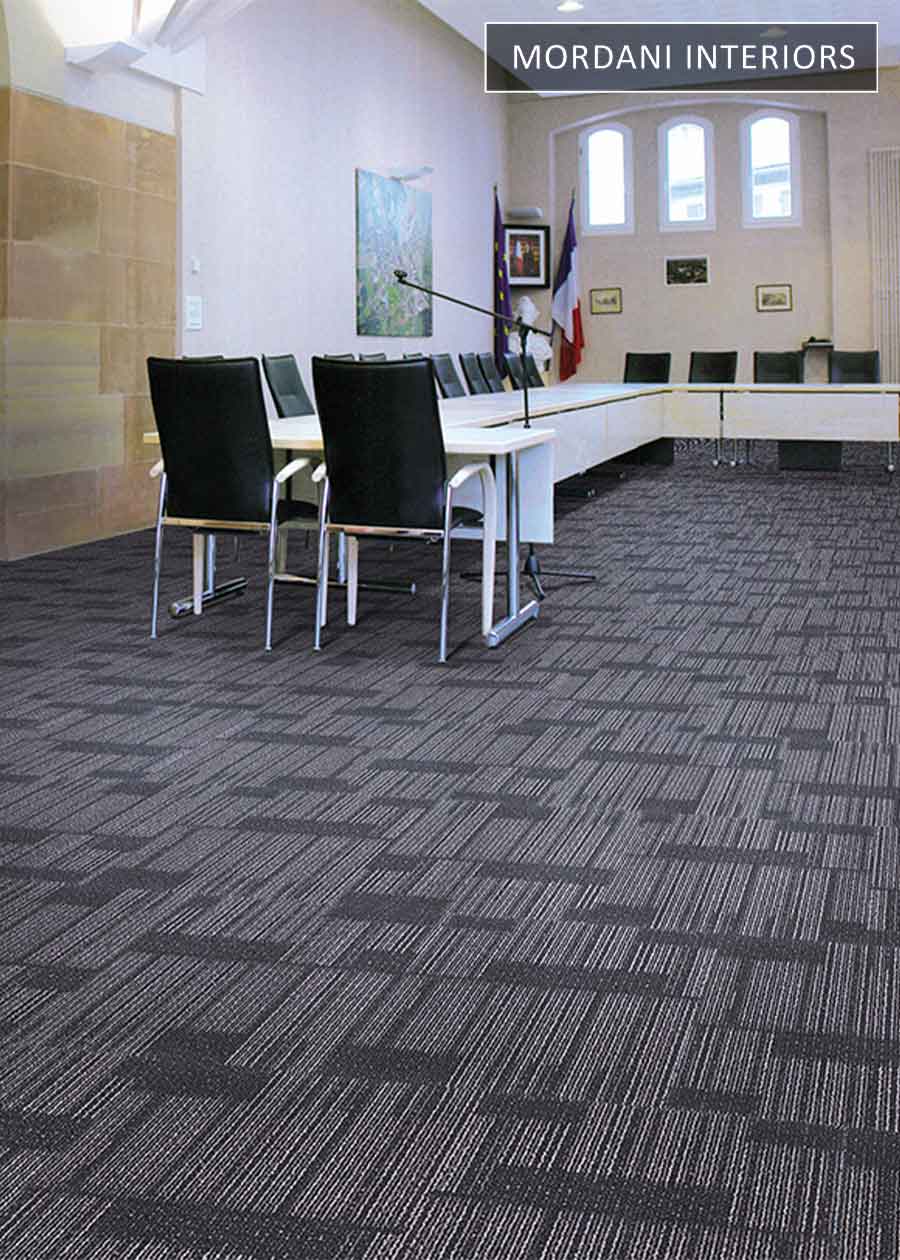 Dark Grey & Silver Grey Topaz Heritage Carpet Tiles