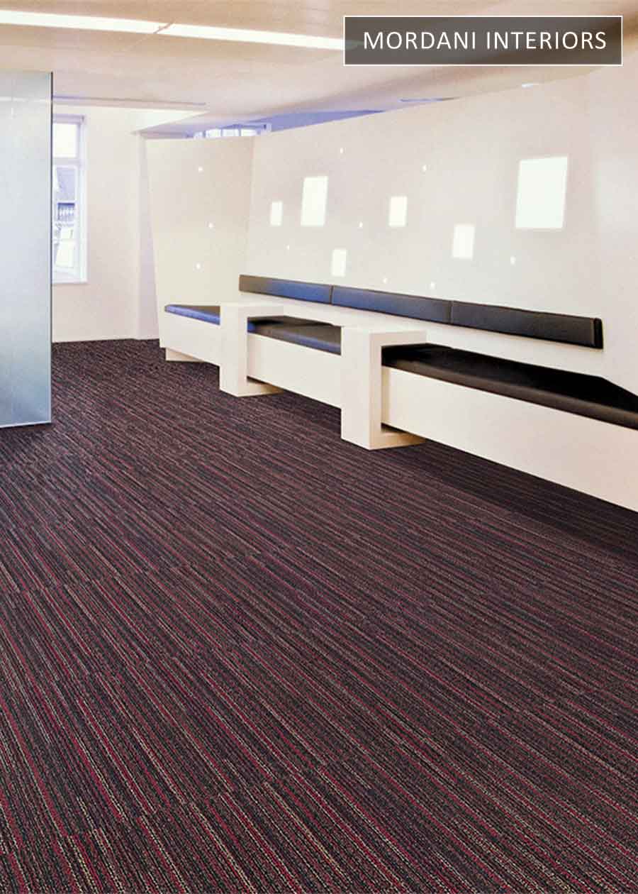 Black & Red Topaz Heritage Carpet Tiles