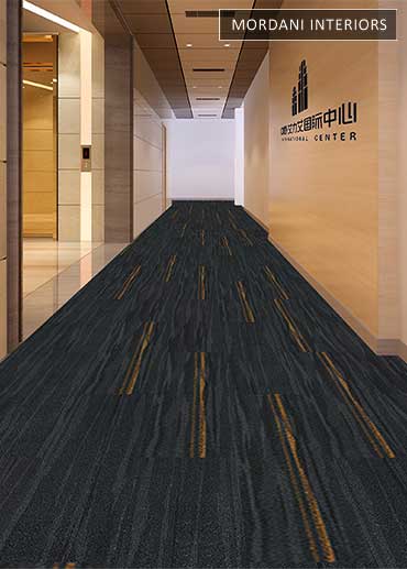 Dark Grey & Soft Yellow Topaz Heritage Carpet Tiles
