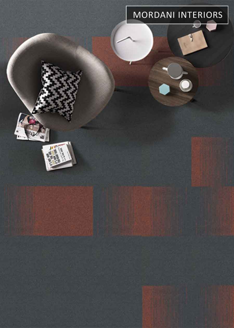 Black & Dark Brown Topaz Heritage Carpet Tiles