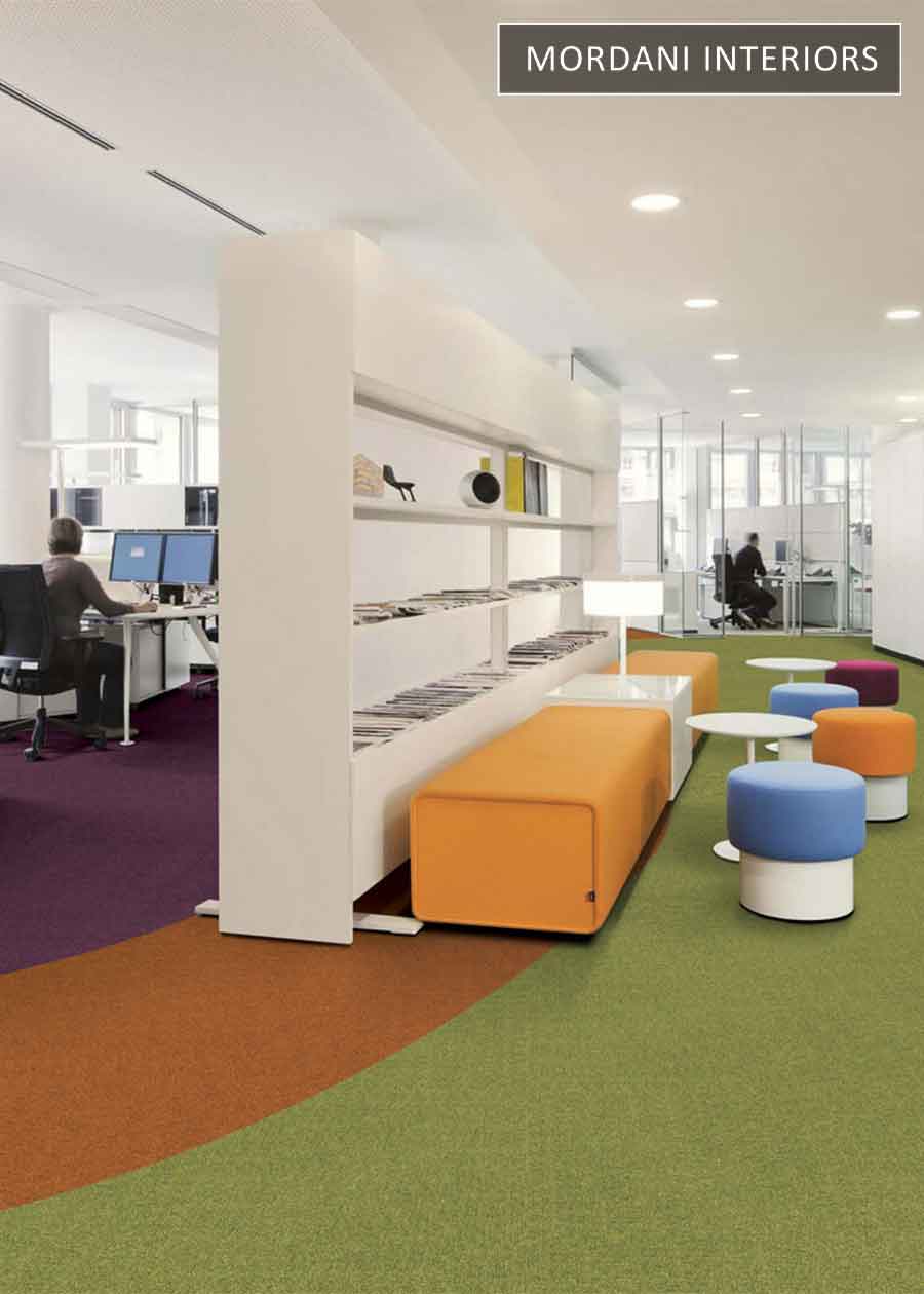 Green & Orange Traffic Heritage Carpet Tiles