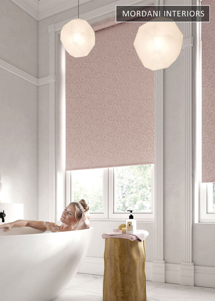 Wengen Pellucid Nude Pink Blackout Roller Blind 