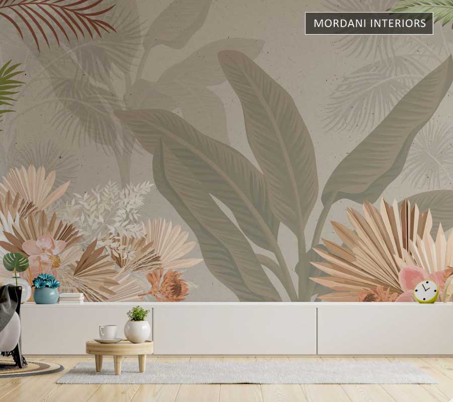 FLORAL WALLPAPER TROPICAL WALL MURALS _ M