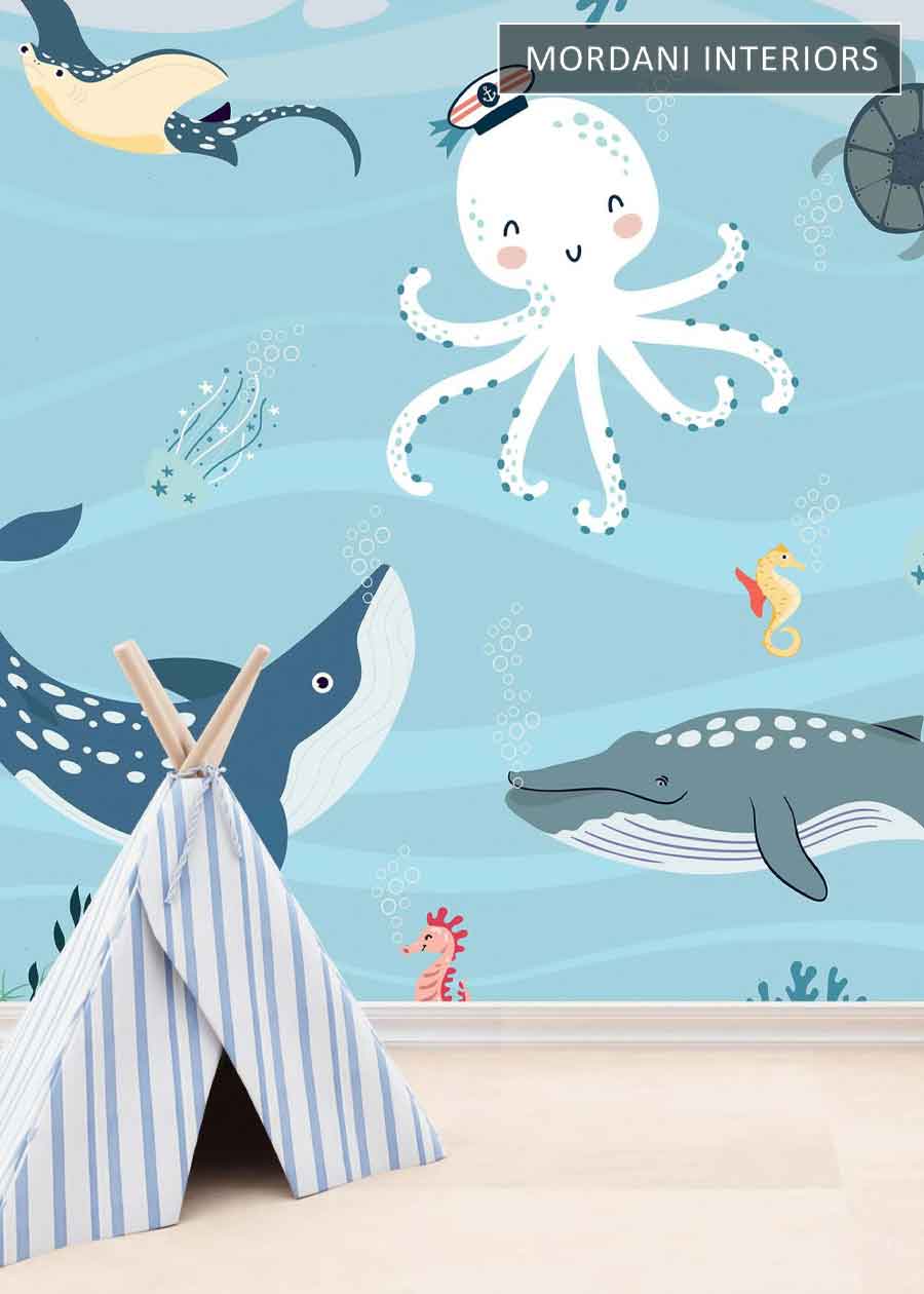 FISH WORLD KIDS WALL MURALS _ D