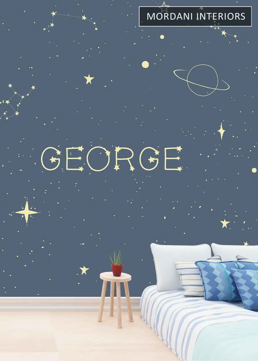 STAR SPACE KIDS WALL MURALS _ D
