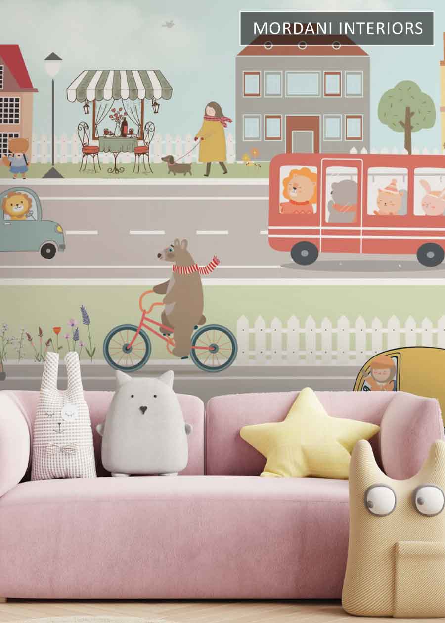 FUN CITY KIDS WALL MURALS _ D