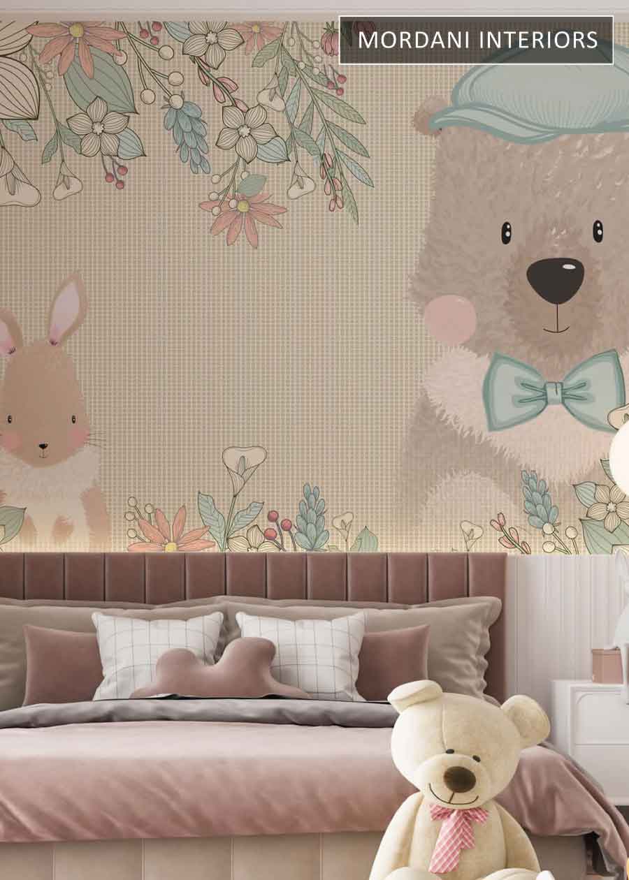 TEDDY BEAR WORLD KIDS WALL MURALS _ D