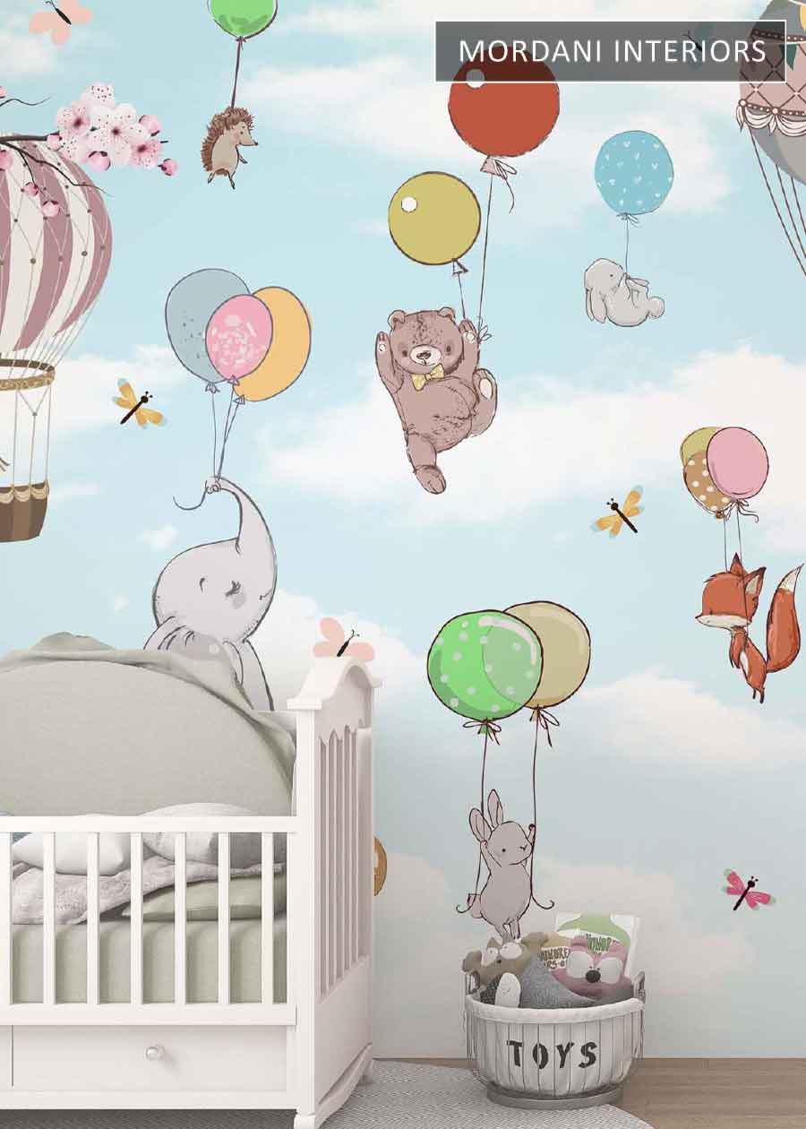 CUTE SKY PARADE KIDS WALL MURALS _ D
