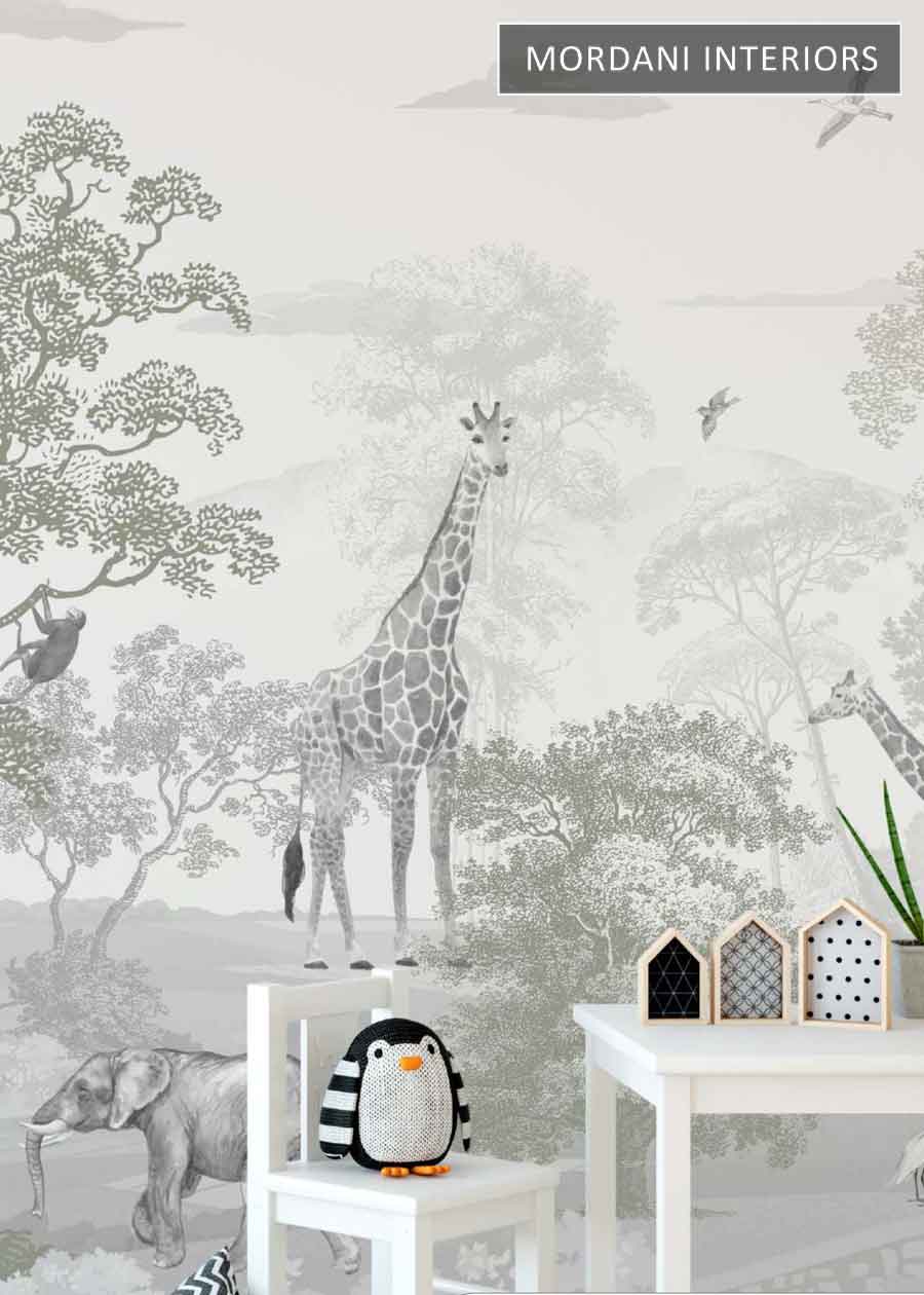 SAFARI DREAMSCAPE KIDS WALL MURALS _ D