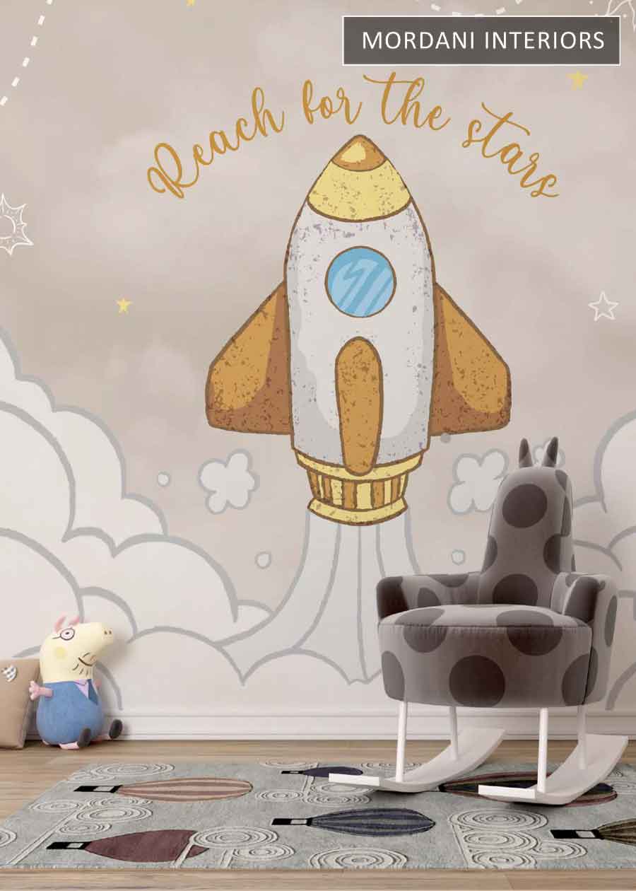 REACH FOR THE STARS KIDS WALL MURALS _ D
