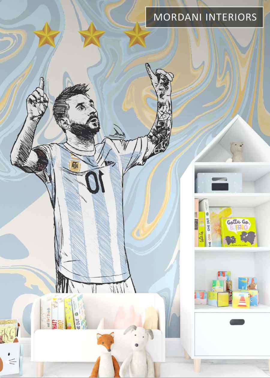LIONEL  MESSI KIDS WALL MURALS _ D