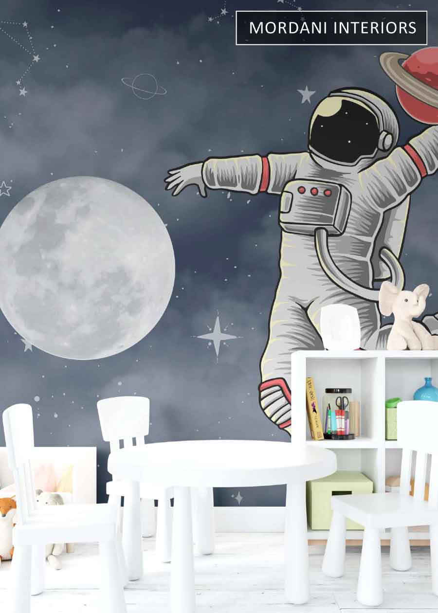 SKY SPACE PLANET KIDS WALL MURALS _ D