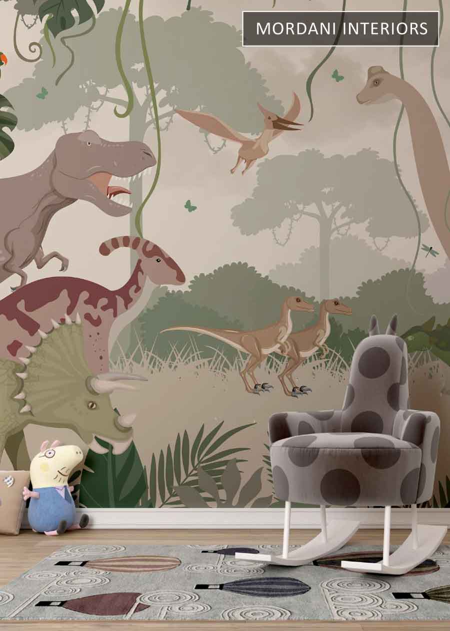 COCODECO DINO PARK KIDS WALL MURALS _ D