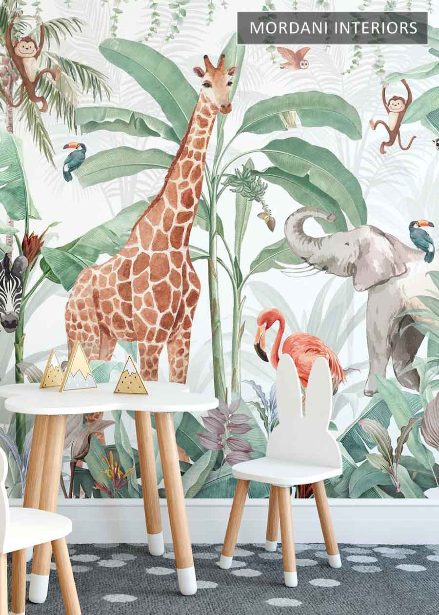 ANIMALS WORLD KIDS WALL MURALS _ D